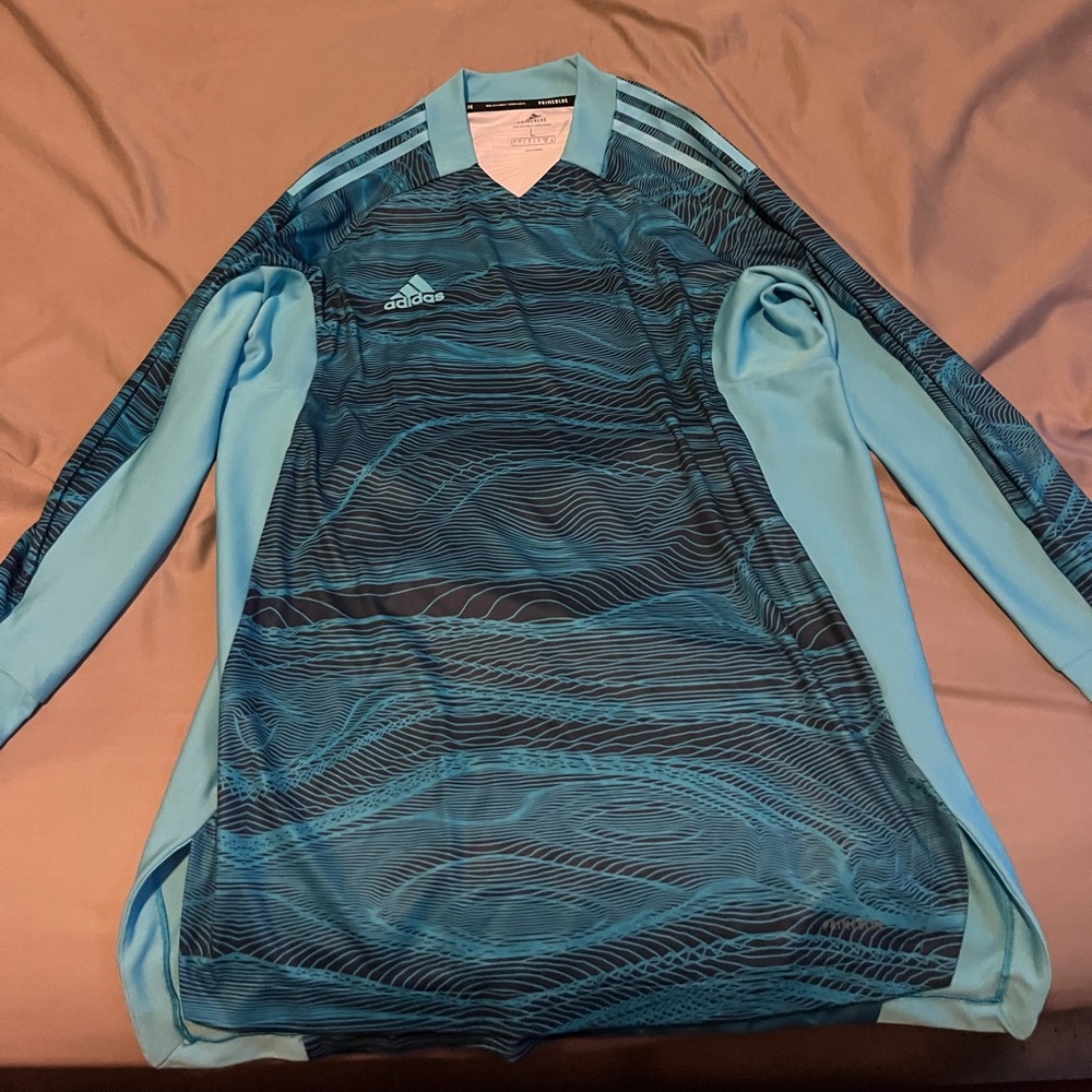 Adidas Mens Condivo 21 PrimeBlue Goalkeeper Jersey size Large